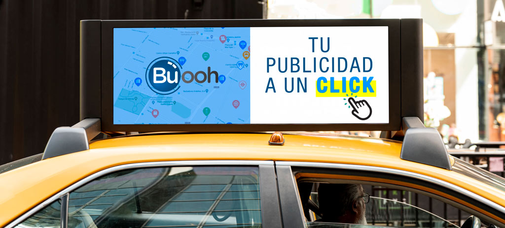 Tu publicidad a un click- Publicidad taxi buooh