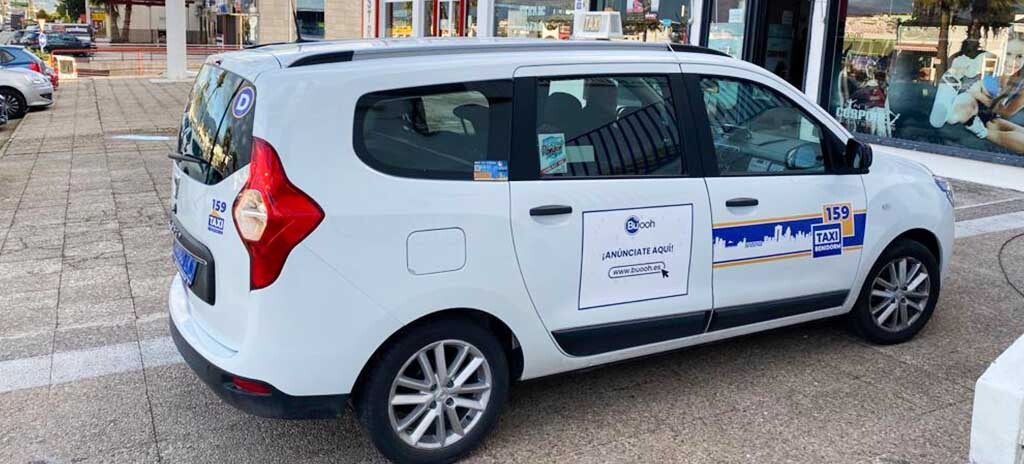 Publicidad en taxi - Buooh